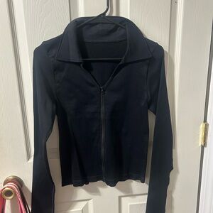 Black Women's Zip-Front Jacket